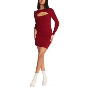 BB Dakota Steve Madden Ribbed Sweater Mini-Dress
